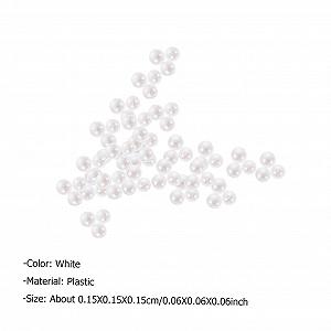 Жемчуг для ногтей FRCOLOR Пластик 1,5 мм Аксессуары для маникюра своими руками, украшения для ногтей для женщин, свиданий, работы, повседневной жизни 10000 штук synthetic.ua - Фото 1