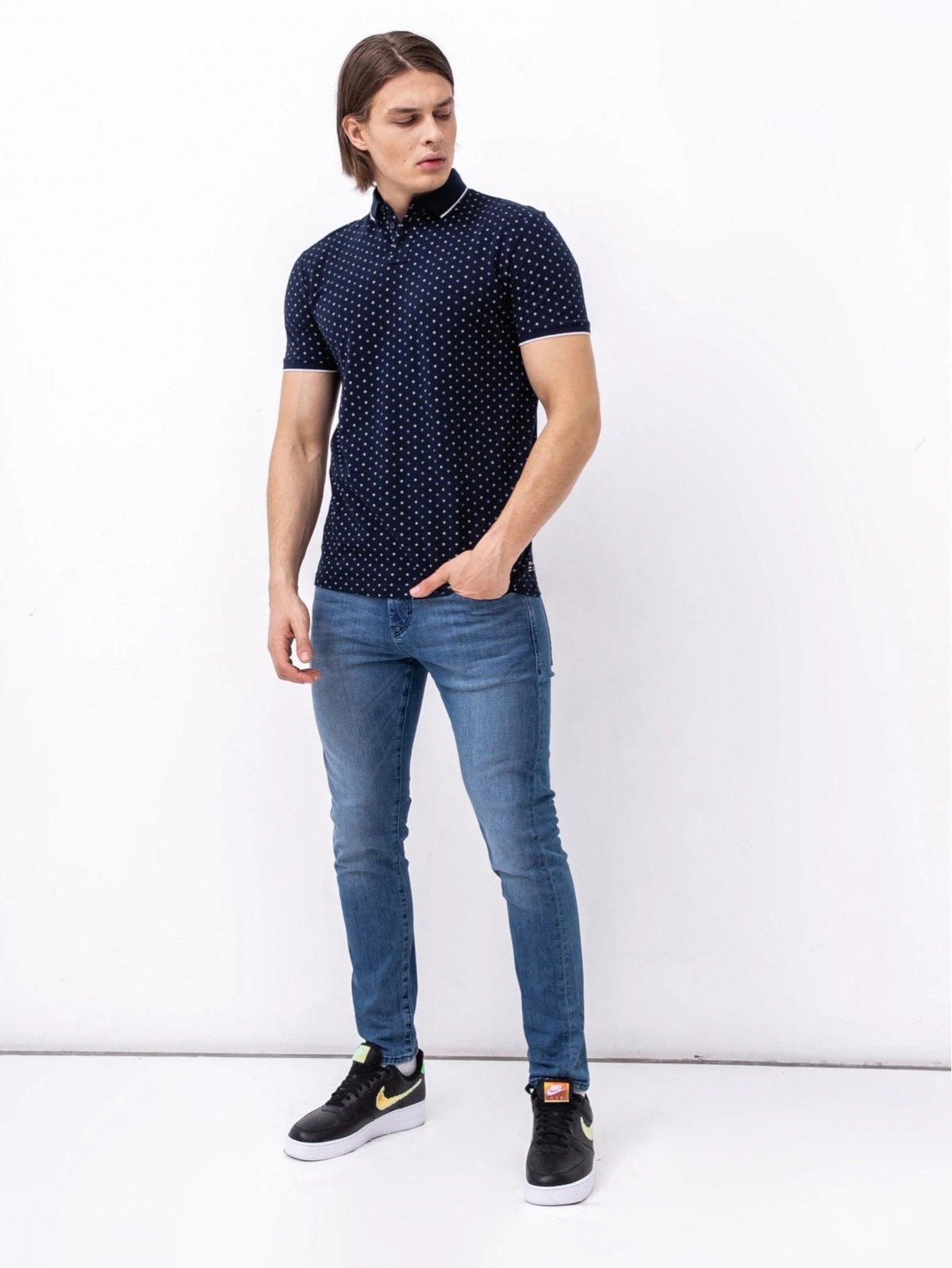 Рубашка-поло Tom Tailor Basic 1024053XX1226080 Tёмно-синий XL, фото №4