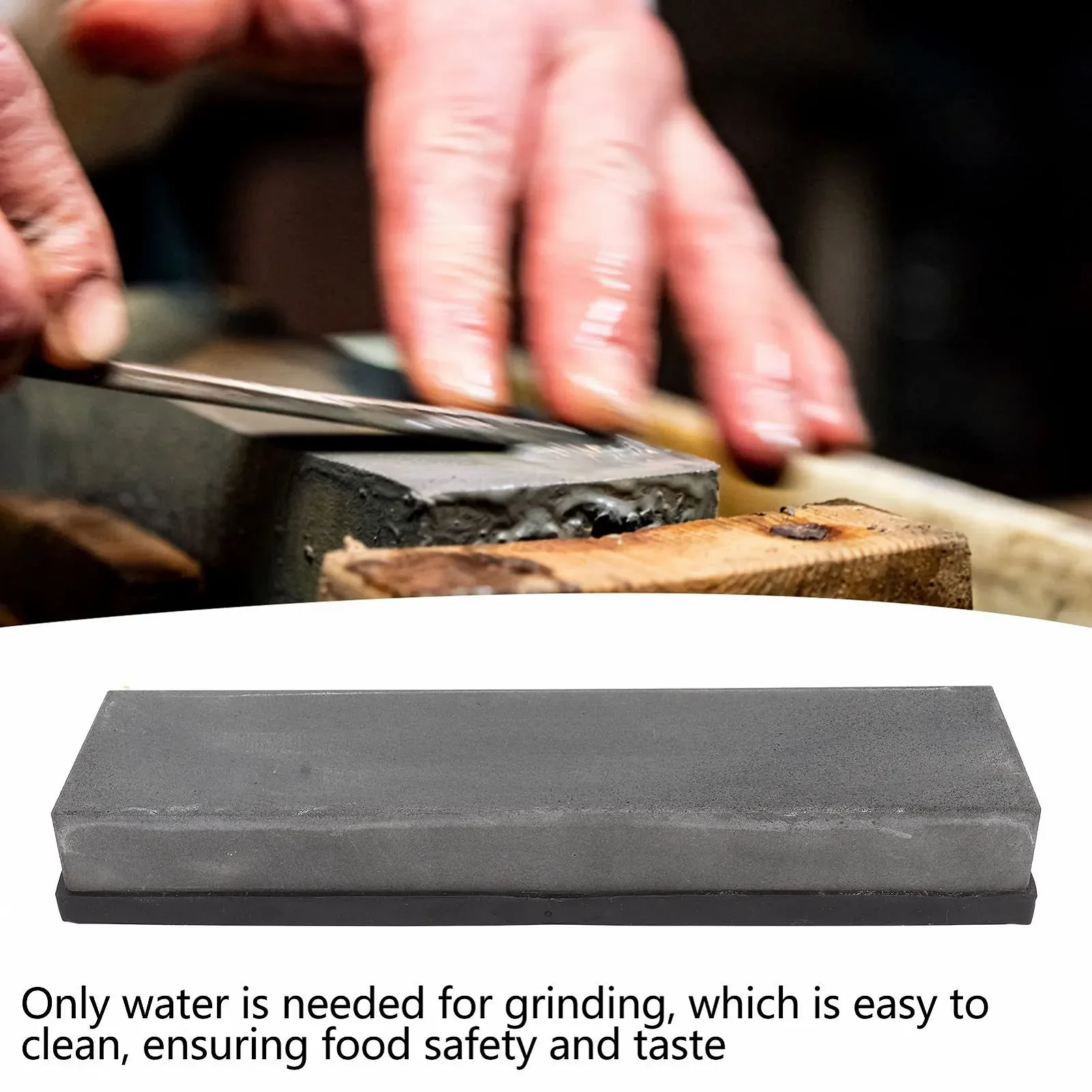 Точильный камень для ножей универсальный водный с нековзким основанием 800 Grit, фото №8