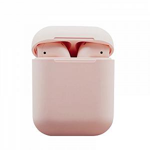 Беспроводные блютуз наушники i12 TWS с боксом для зарядки Pink Bluetooth гарнитура synthetic.ua - Фото 1