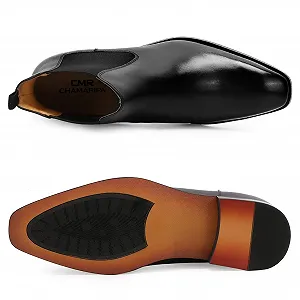 Челсі CHAMARIPA Шкіряні Чорні synthetic.ua - Фото 1