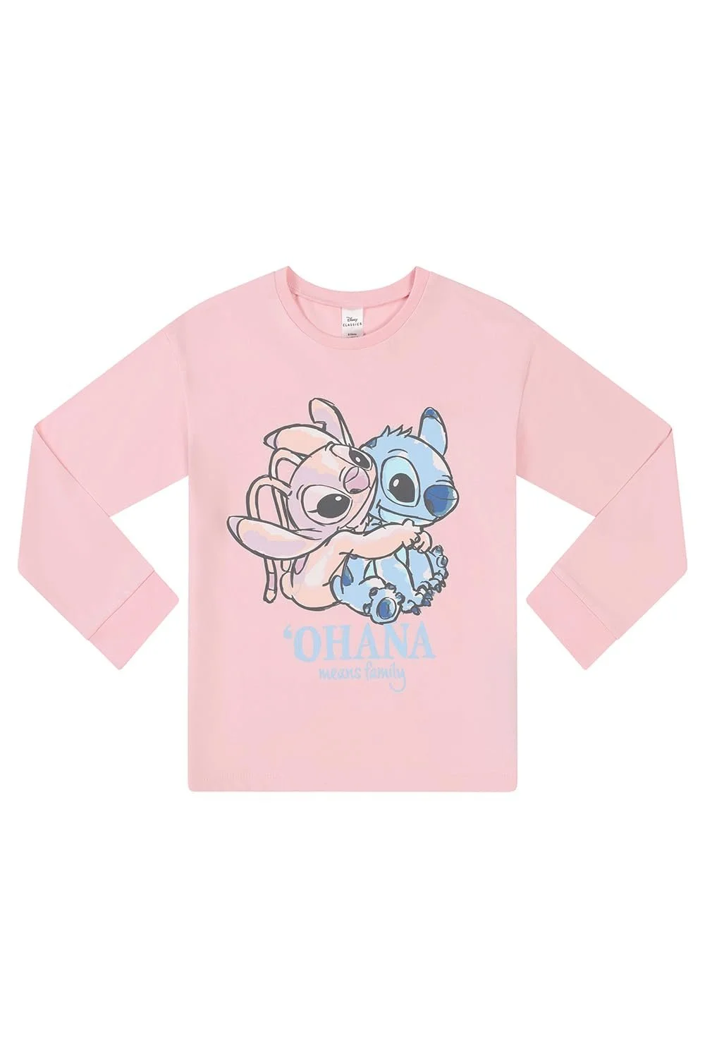 Піжама Disney Lilo and Stitch Для дівчат Довга Stitch та Angel Рожевий, фото №3