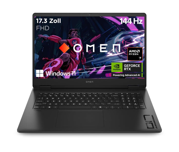 Ноутбук 17.3" HP OMEN 17-db0281ng Gaming AMD Ryzen 7 8845HS RAM 16GB SSD 512GB GeForce RTX 4060 Windows 11 (UKR), фото №1 Ноутбук 17.3" HP OMEN 17-db0281ng Gaming AMD Ryzen 7 8845HS RAM 16GB SSD 512GB GeForce RTX 4060 Windows 11 (UKR), фото №1