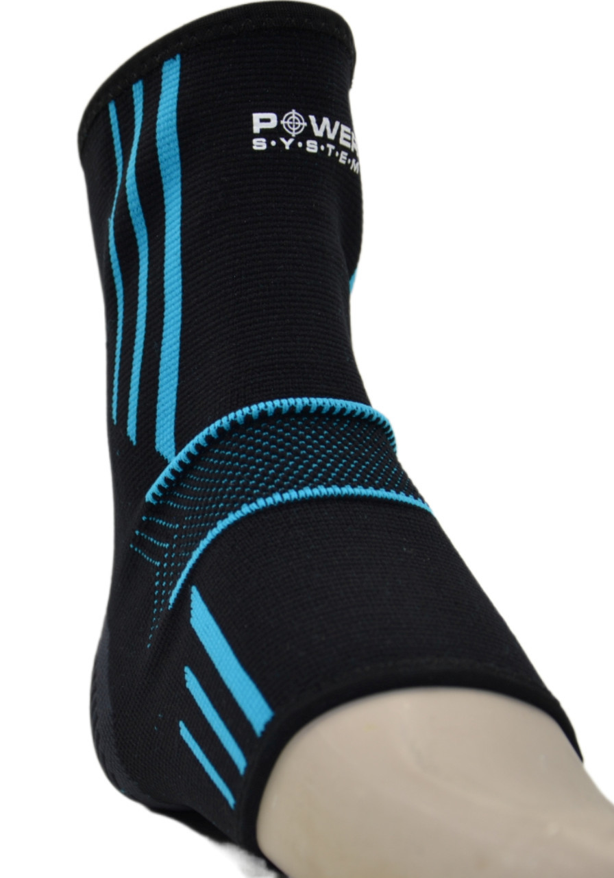 Бандажі на гомілкостоп Power System PS-6022 Ankle Support Evo Black/Blue XL пара, фото №6