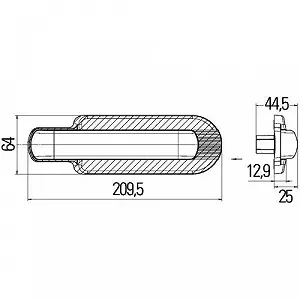 Дополнительный указатель поворота HELLA 2BM 011 788-021 для AMMANN PLAXTON VDL NOGE synthetic.ua - Фото 1