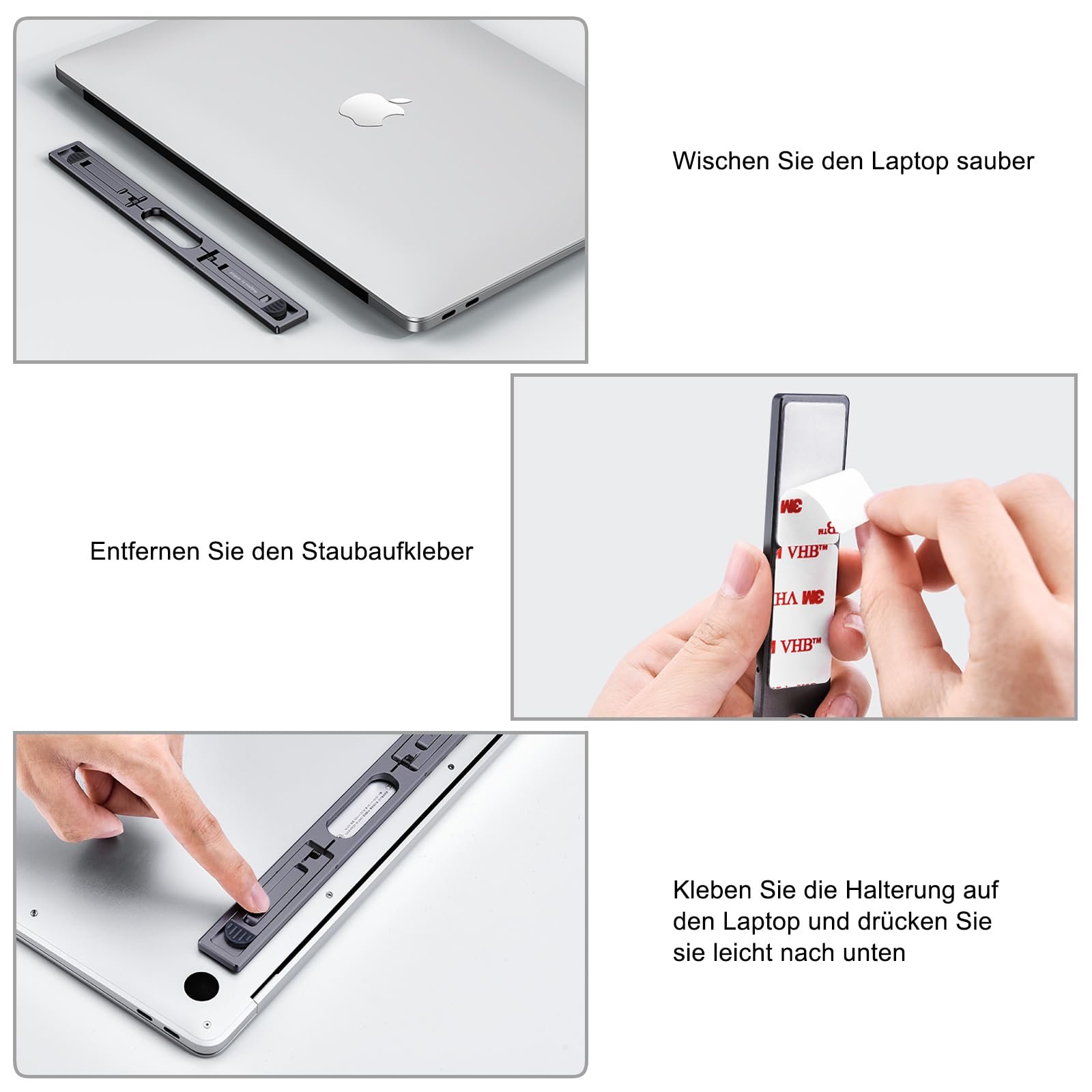 Підставка для ноутбука складана, регульована по висоті, портативна, сумісна з MacBook Air Pro, Dell, HP, 10-15.6 дюймовими ноутбуками, фото №8