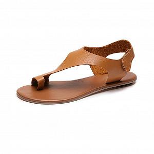 Женские Сандалии-Вьетнамки Плоские Повседневные Модные на Липучке - Фото 1