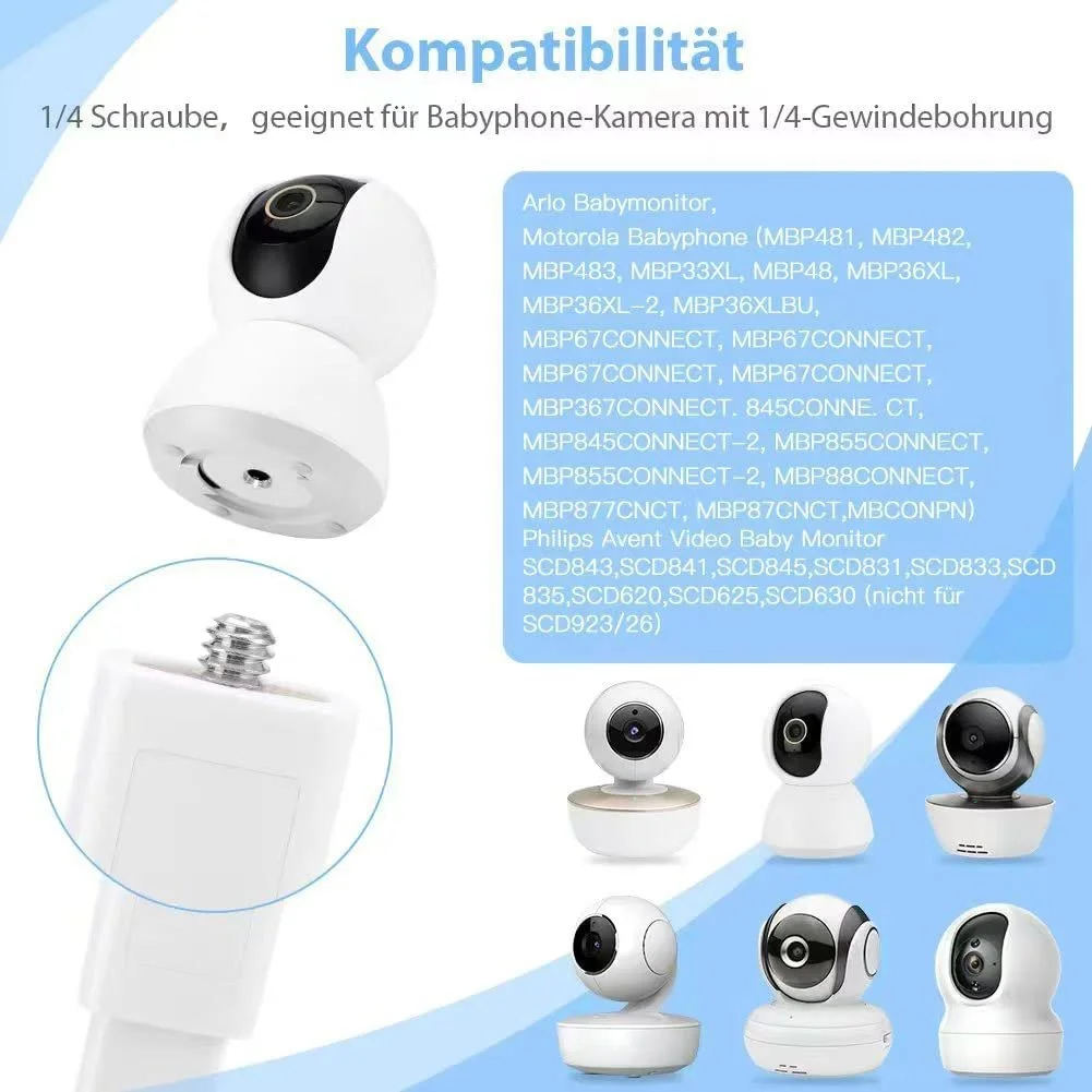Тримач для відеоняні Funkprofi Universal Flexible Clip 1/4 Thread, фото №4