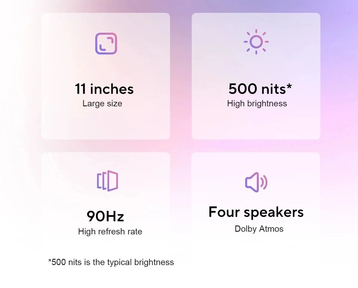 Планшет Lenovo Xiaoxin Pad 11" 2025 6/128Gb 2.5К Dimensity 6300 Dolby Atmos WiFi, фото №6 Планшет Lenovo Xiaoxin Pad 11" 2025 6/128Gb 2.5К Dimensity 6300 Dolby Atmos WiFi, фото №6