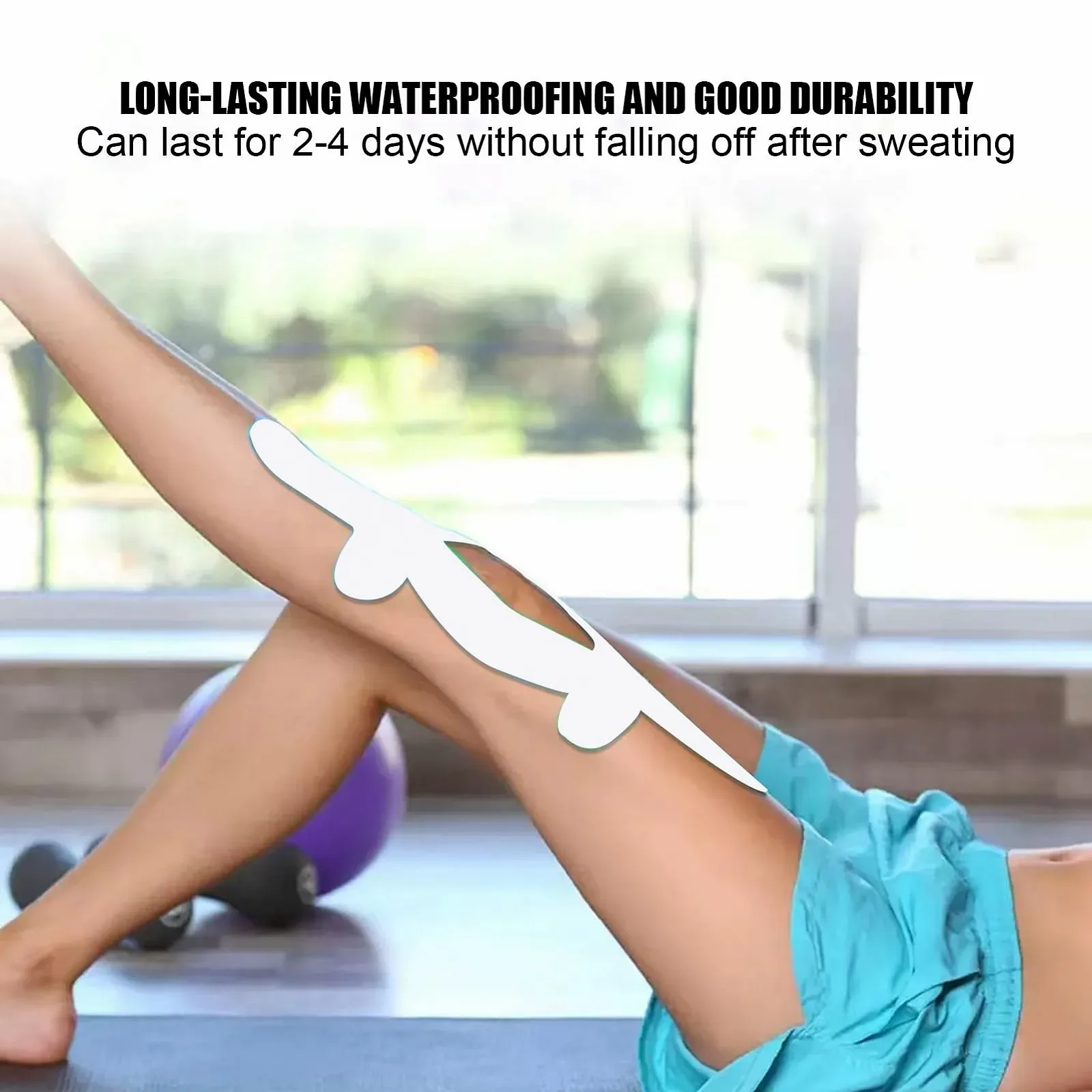 Стрічка для підтяжки обличчя Okaywork, біла, 2,5 см x 5 м, фото №6