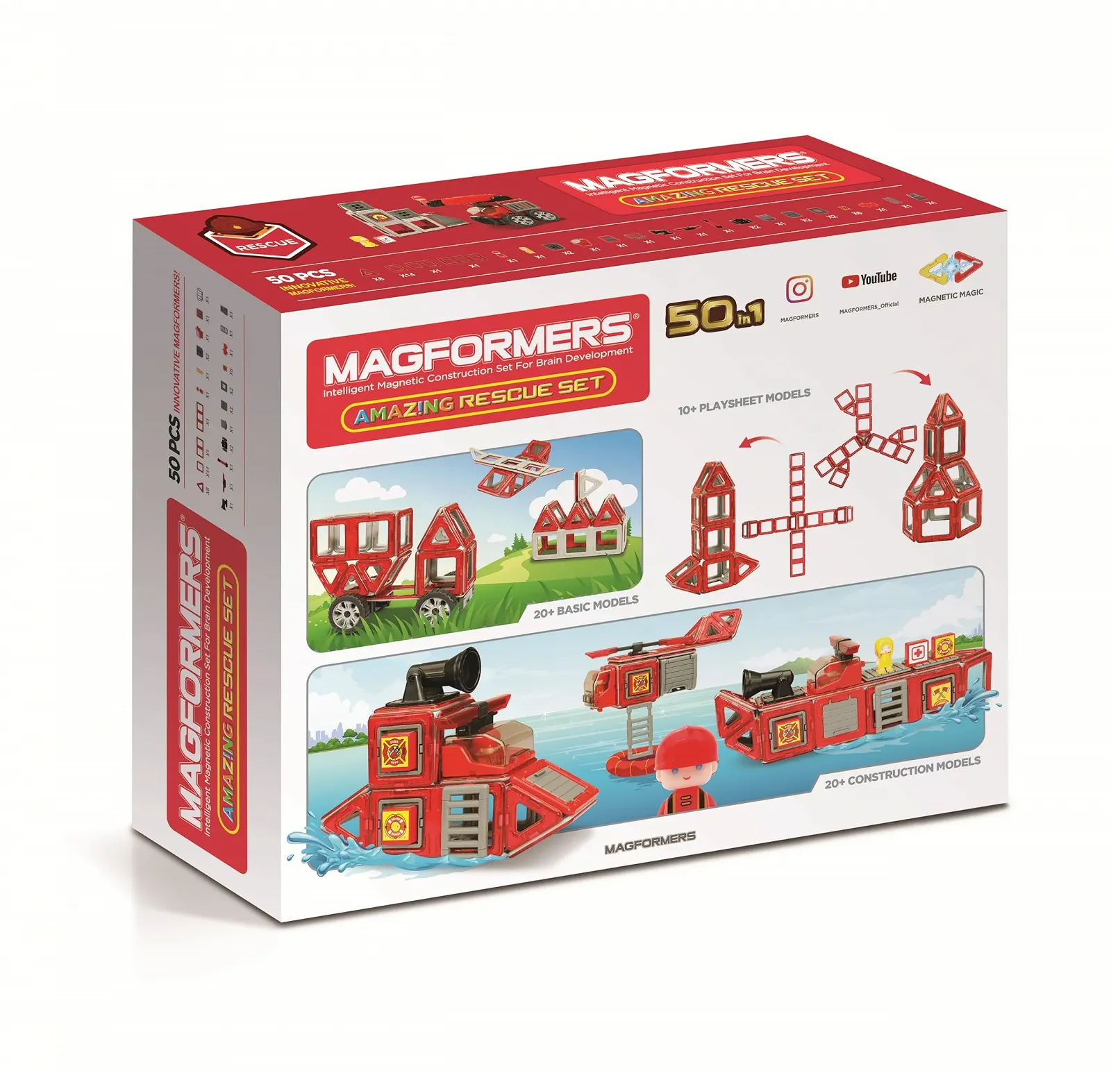 Конструктор Magformers Amazing Rescue Set 50 деталей, фото №2