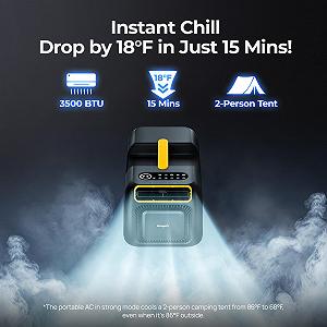 Мобильный кондиционер BougeRV 3500 BTU AC 100V-240V 5-в-1 для кемпинга synthetic.ua - Фото 1