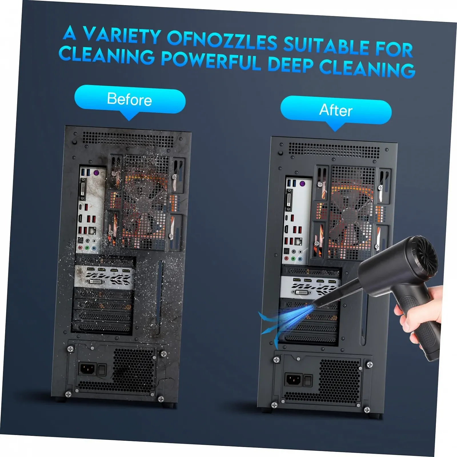 Беспроводной пылесос-воздуходувка Vaguelly Portable Cordless, фото №6 Беспроводной пылесос-воздуходувка Vaguelly Portable Cordless, фото №6