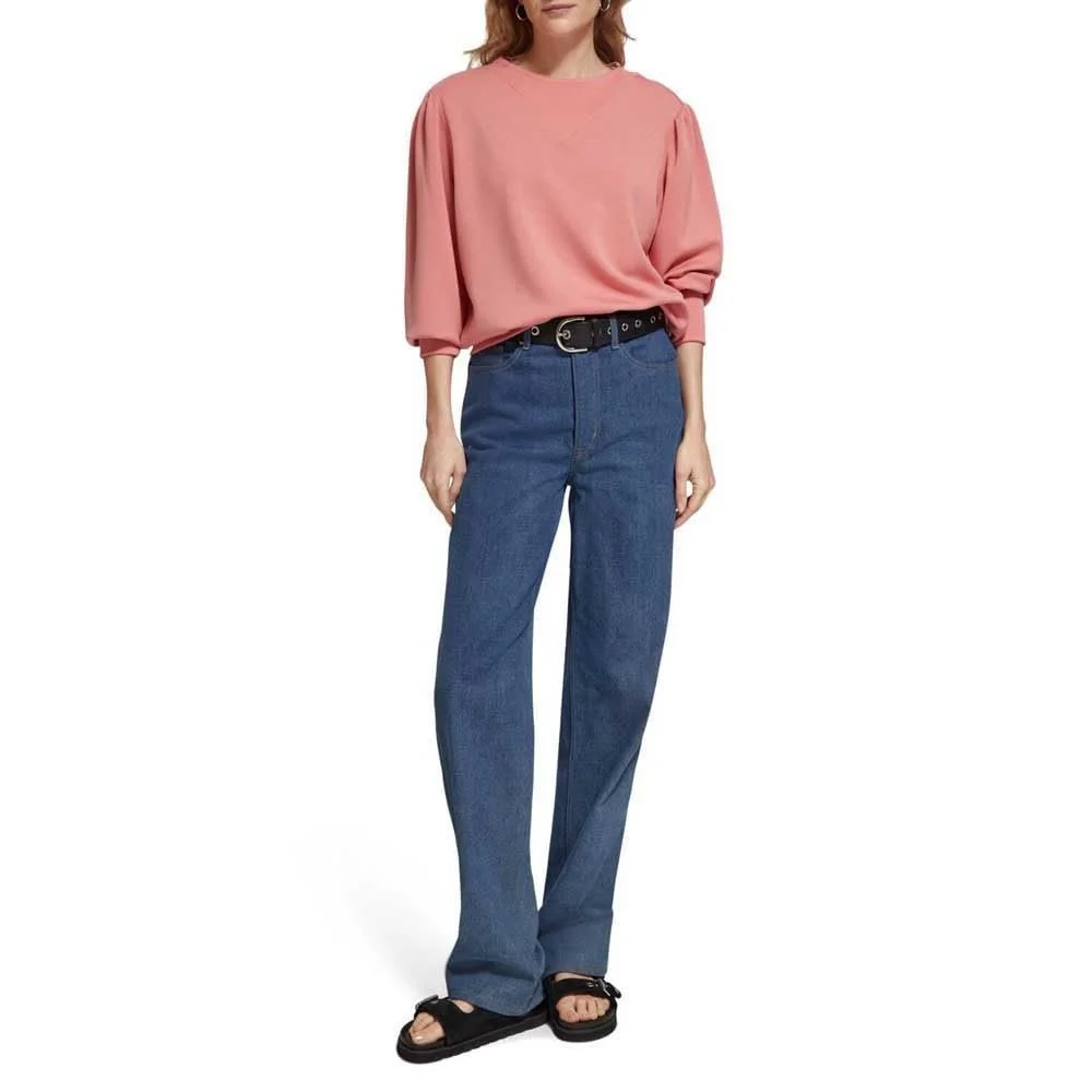 Женская толстовка Scotch & Soda с плиссированной кокеткой и швом, модал, фото №7