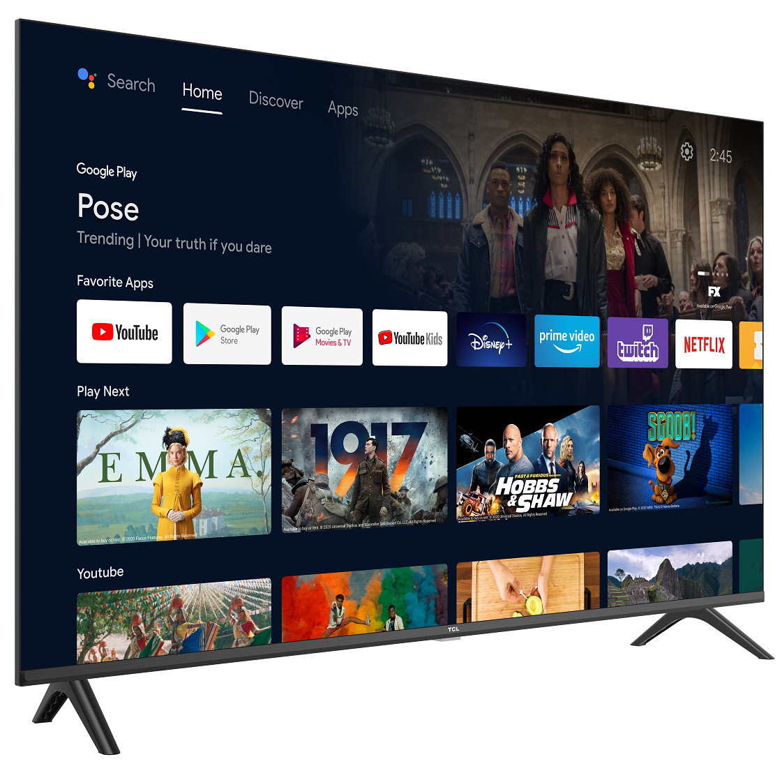 Телевизор 40" TCL 40S5401A / Full HD / 60 Гц / LCD / Smart TV / Wi-Fi / Bluetooth / T2, фото №2