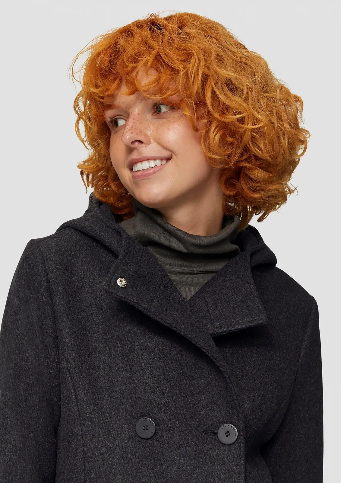 Пальто QS Женское Шерстяное, фото №2