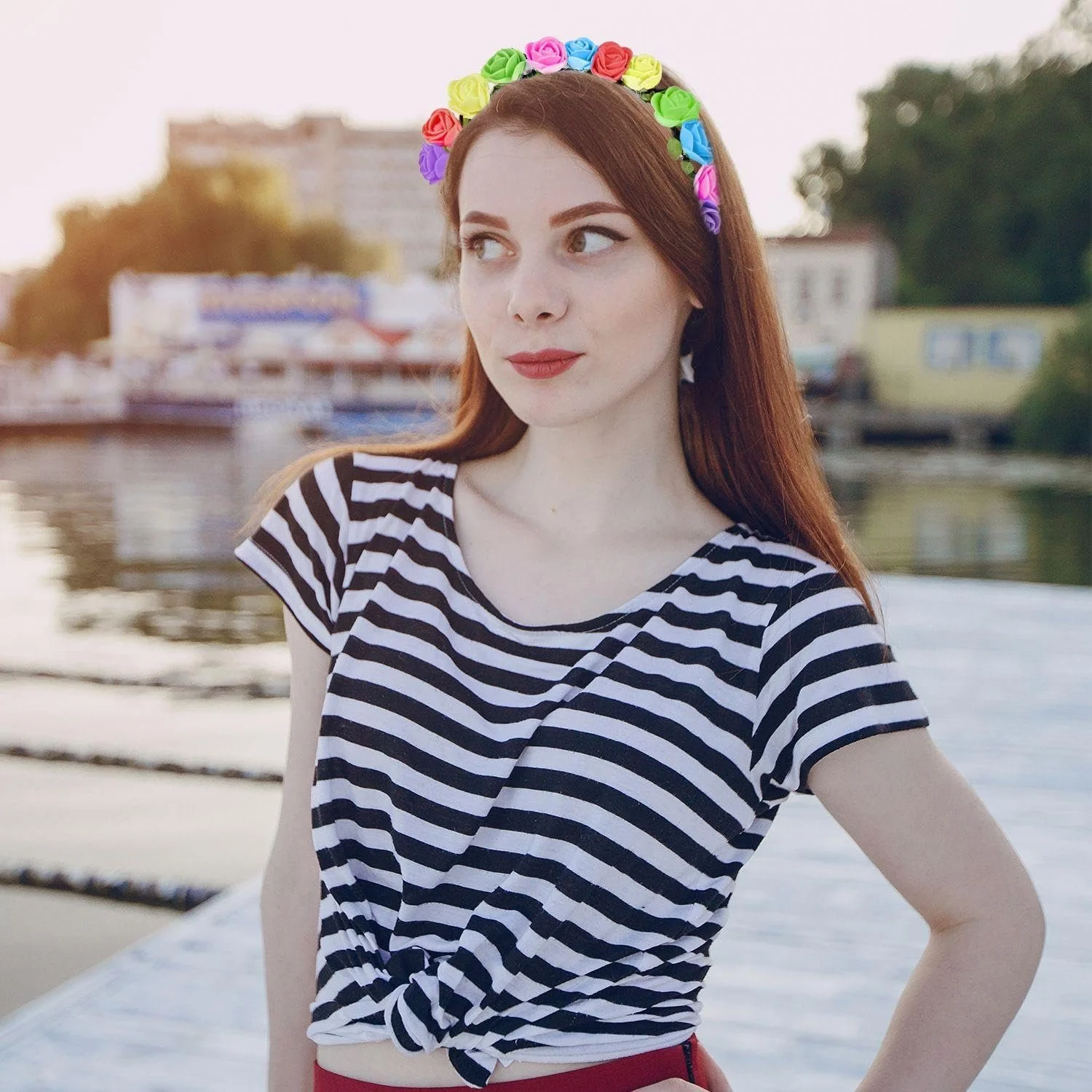 Обруч Цветок Радуга 2 шт, фото №6