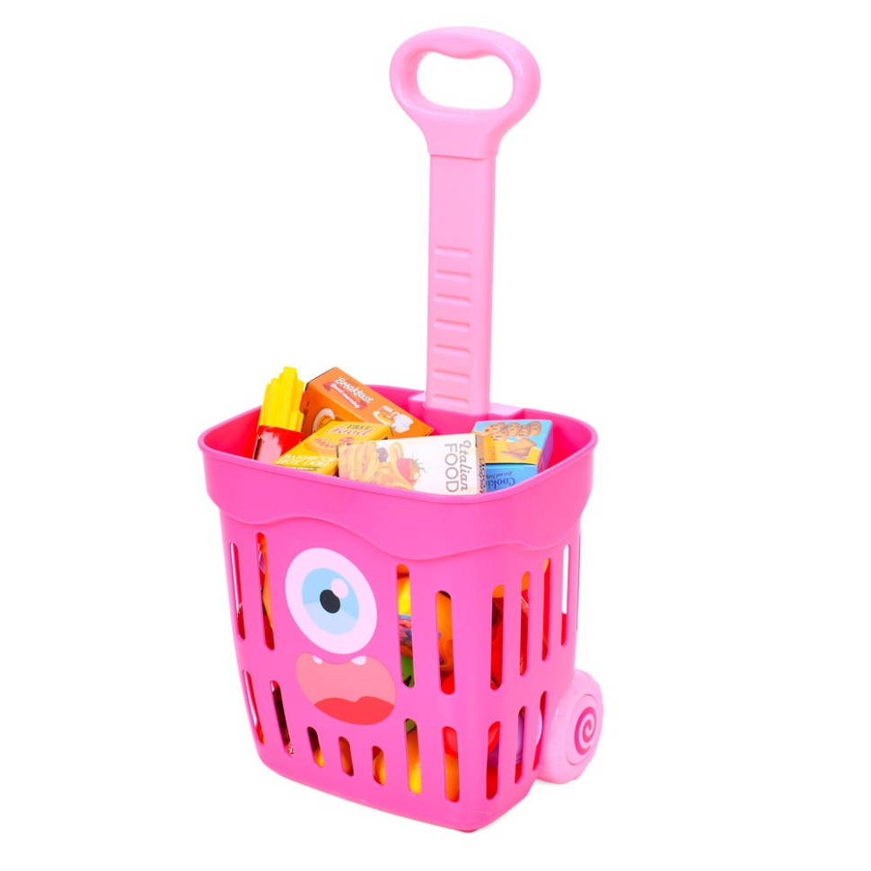 Детская тележка с продуктами Bambi 35631(Pink) Игровой набор 49 продуктов, фото №1 Детская тележка с продуктами Bambi 35631(Pink) Игровой набор 49 продуктов, фото №1