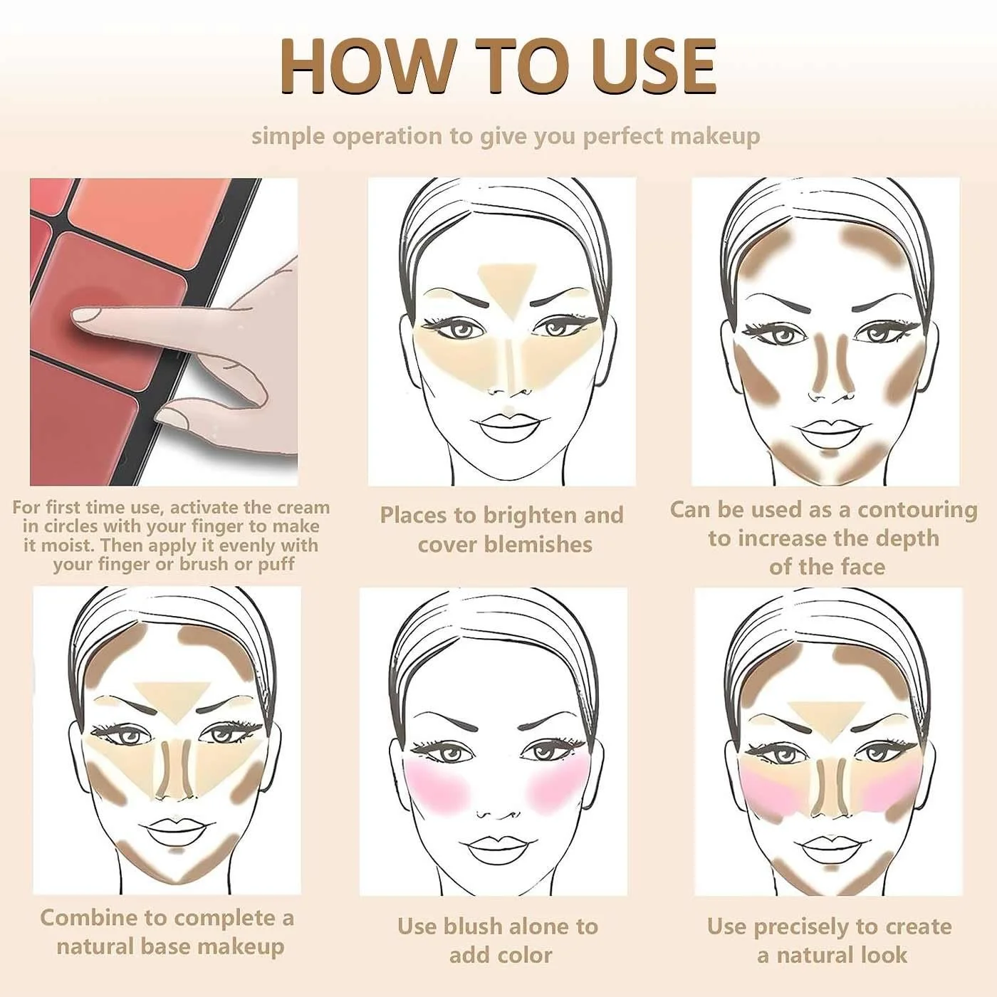 Палетка консилеров Carla Secret, Палетка кремовых румян, Палетка для макияжа, 12 цветов, Стойкое покрытие, Водостойкий, Полное покрытие для безупречной кожи, Для всех типов кожи (#03), фото №6 Палетка консилеров Carla Secret, Палетка кремовых румян, Палетка для макияжа, 12 цветов, Стойкое покрытие, Водостойкий, Полное покрытие для безупречной кожи, Для всех типов кожи (#03), фото №6