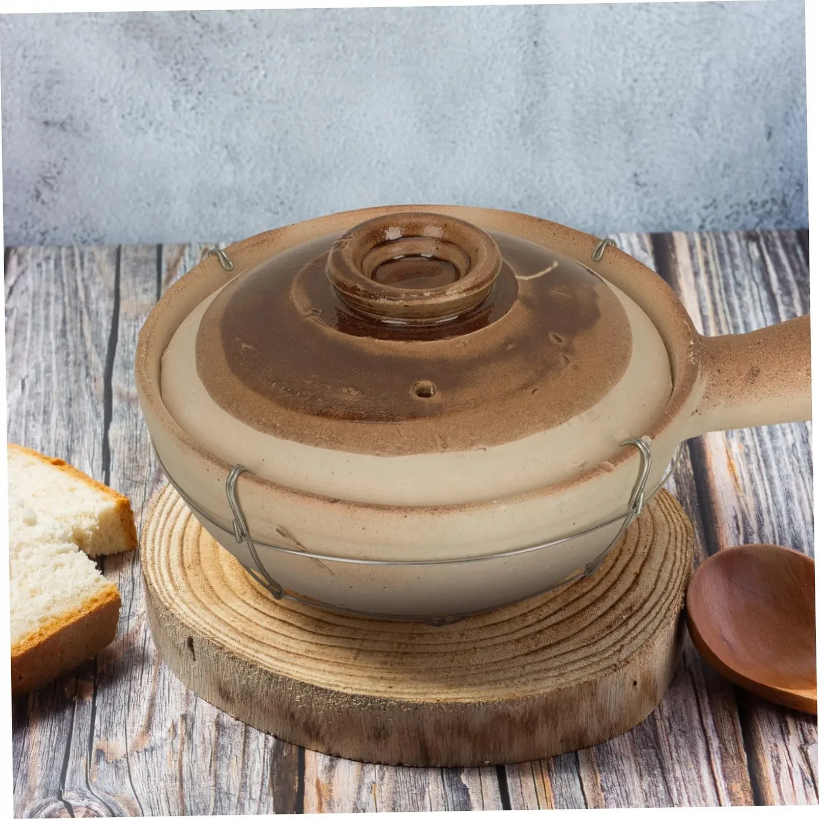 Кастрюля GALPADA керамическая термостойкая для тушения и супов, фото №7