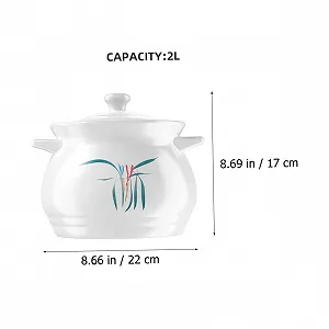 Каструля Керамічна 2 л термостійка з кришкою synthetic.ua - Фото 1