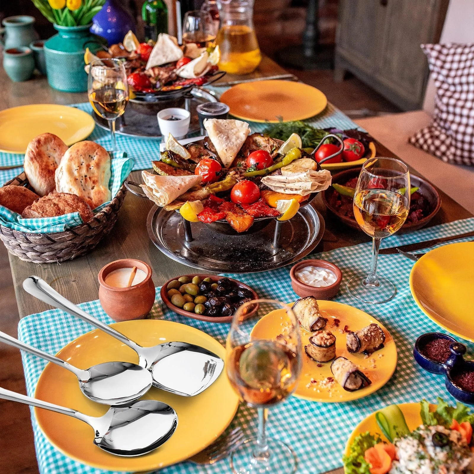 Ложка сервировочная TIESOME 3 шт Нержавеющая сталь, фото №6