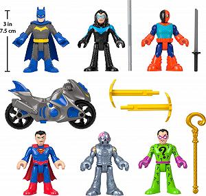 Набор фигурок Fisher-Price Imaginext DC Super Friends Бэтмен Делюкс, 12 шт, разноцветный synthetic.ua - Фото 1