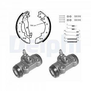 Комплект гальмівних колодок Delphi 632 для PEUGEOT задній міст - Фото 1