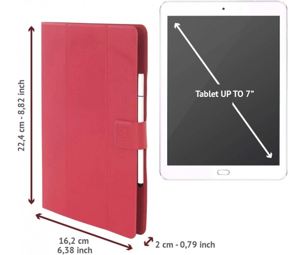 Tucano Чохол Facile Plus Universal для планшетів 7-8", червоний, фото №3