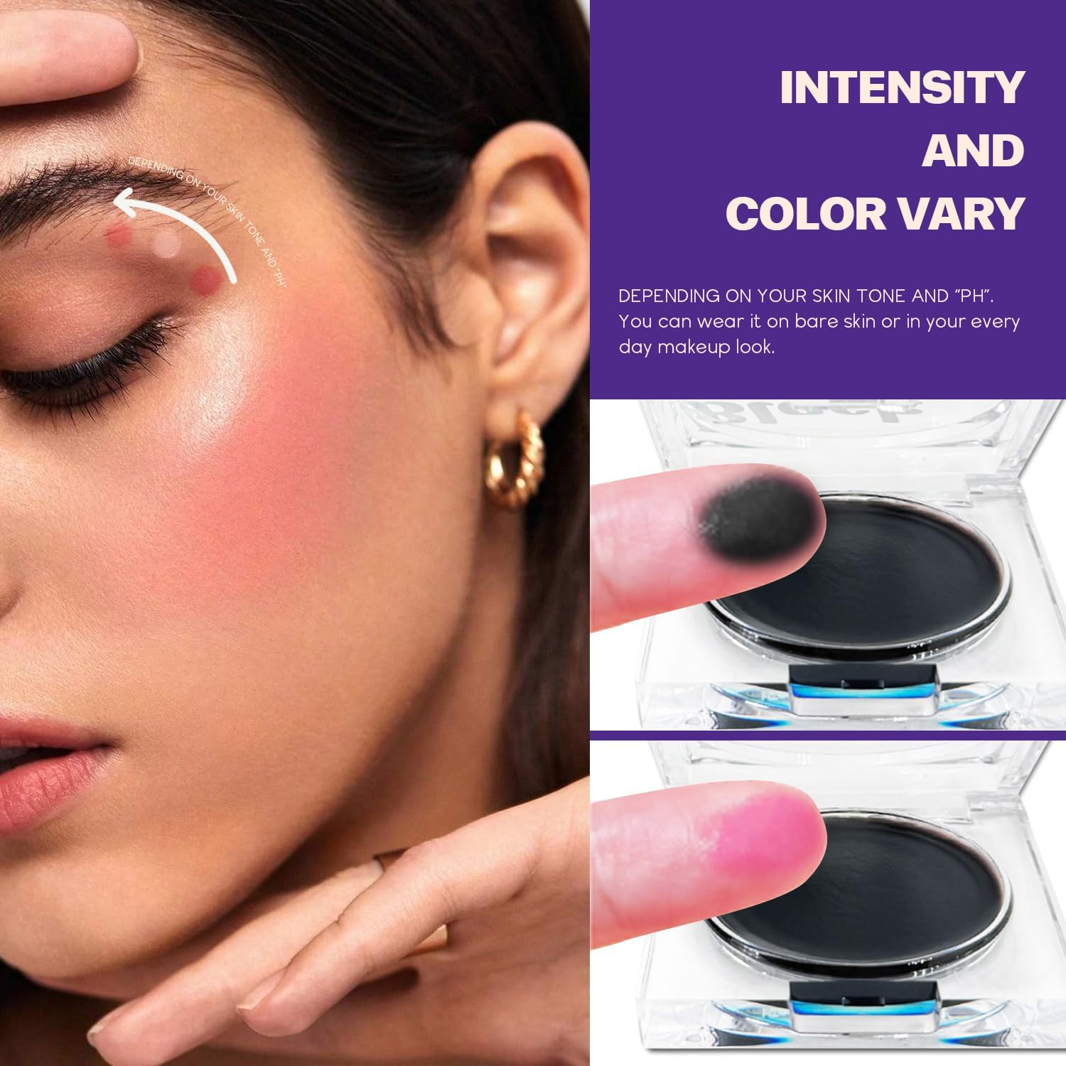 Бальзам Magic Colour Change Blush Crystal Make Up #01+02, фото №6