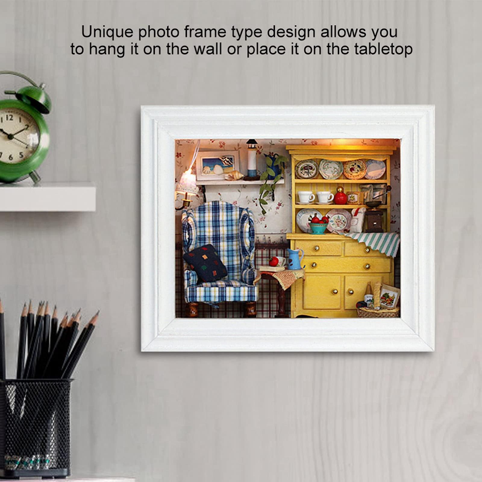 Домик DIY Миниатюра Набор с фоторамкой Романтичный и милый, фото №4