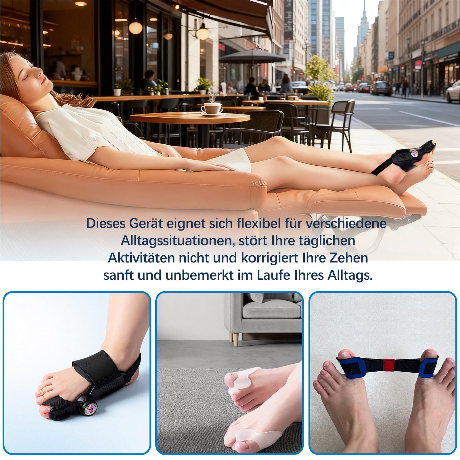 Шина для коррекции Hallux Valgus Регулируемая Улучшенная версия, фото №7