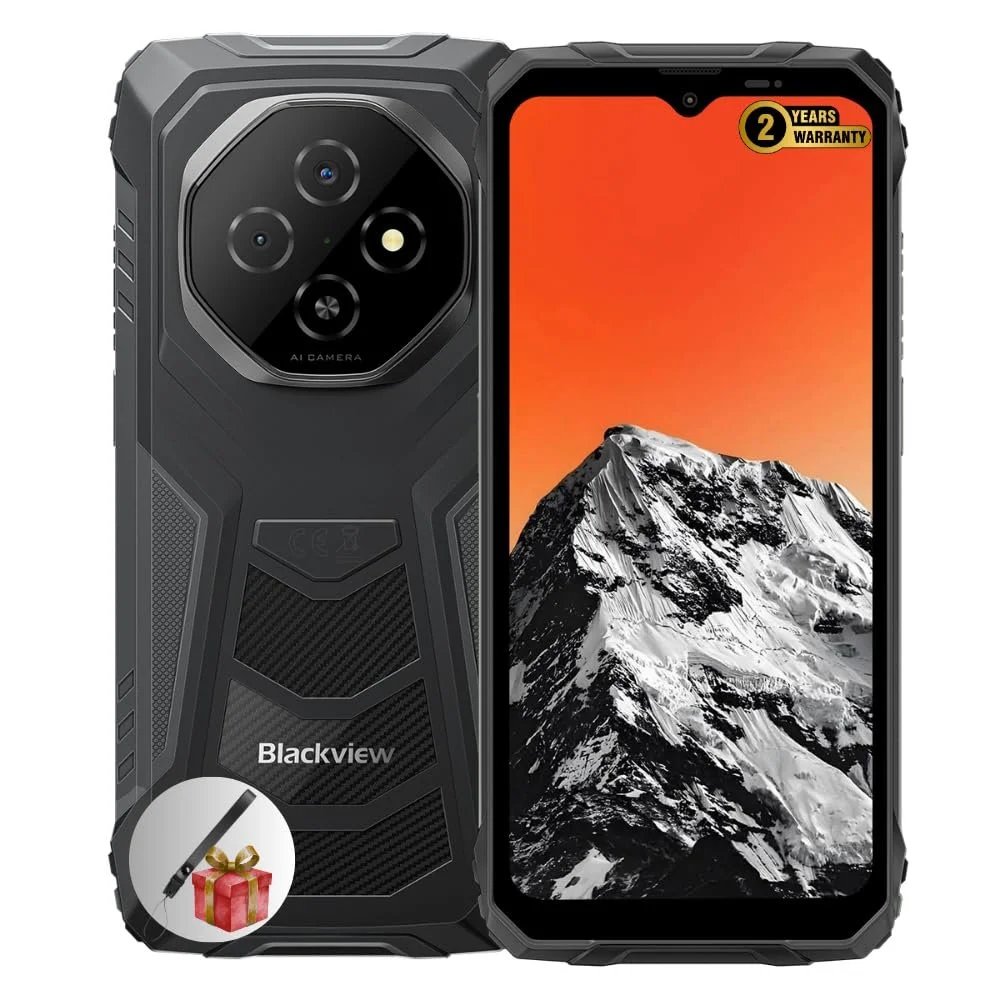 Защищенный смартфон Blackview Fort 1 6.56" HD+ 90 Гц Android 15 18 ГБ RAM + 256 ГБ 16 Мп + 8 Мп 10000 мАч NFC Dual SIM IP68/IP69K Black, фото №1