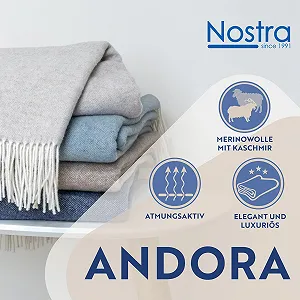 Вовняна Покривало Merino 140 x 200 см - М'яка Покривало з вовни мериноса з 10% кашеміру synthetic.ua - Фото 1