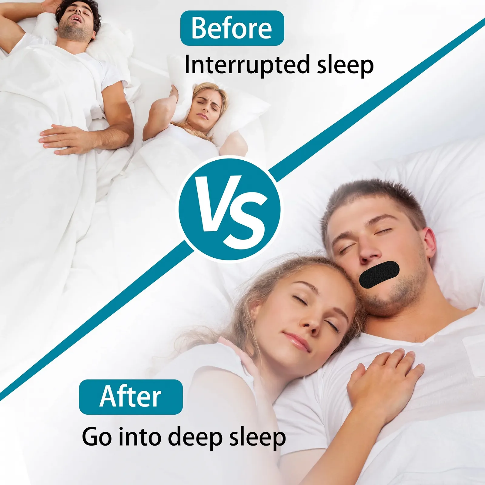 Пластирі для рота, пластирі для рота проти хропіння для ночі (100 штук), стопери, фото №3