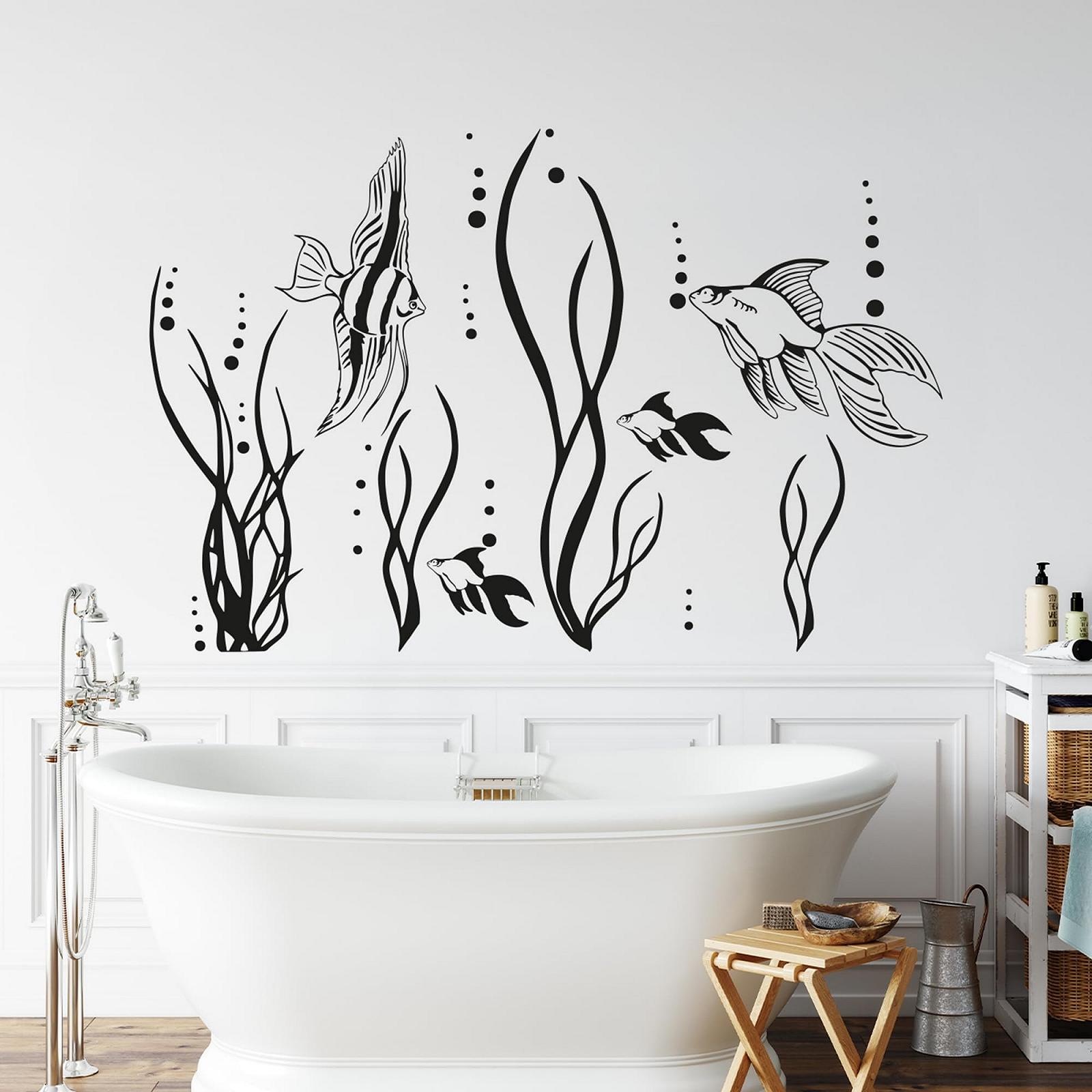 Наклейка на стіну Graz Design Fish in Ocean для ванної кімнати, фото №1
