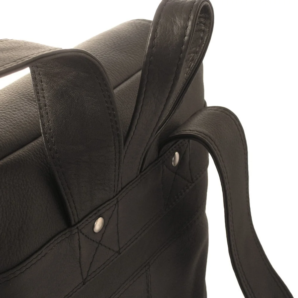 Рюкзак для ноутбука Large Leather 15.6 дюйма XL 1500 г Black Brown 709, фото №3 Рюкзак для ноутбука Large Leather 15.6 дюйма XL 1500 г Black Brown 709, фото №3
