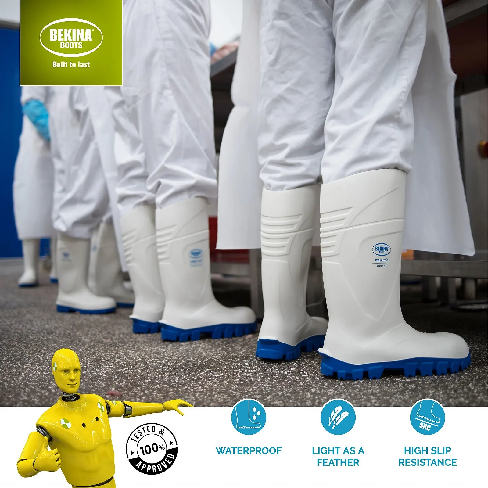 Чоботи Robust Захисні Сталевий підносок Нековзні Білі EU 47, фото №2