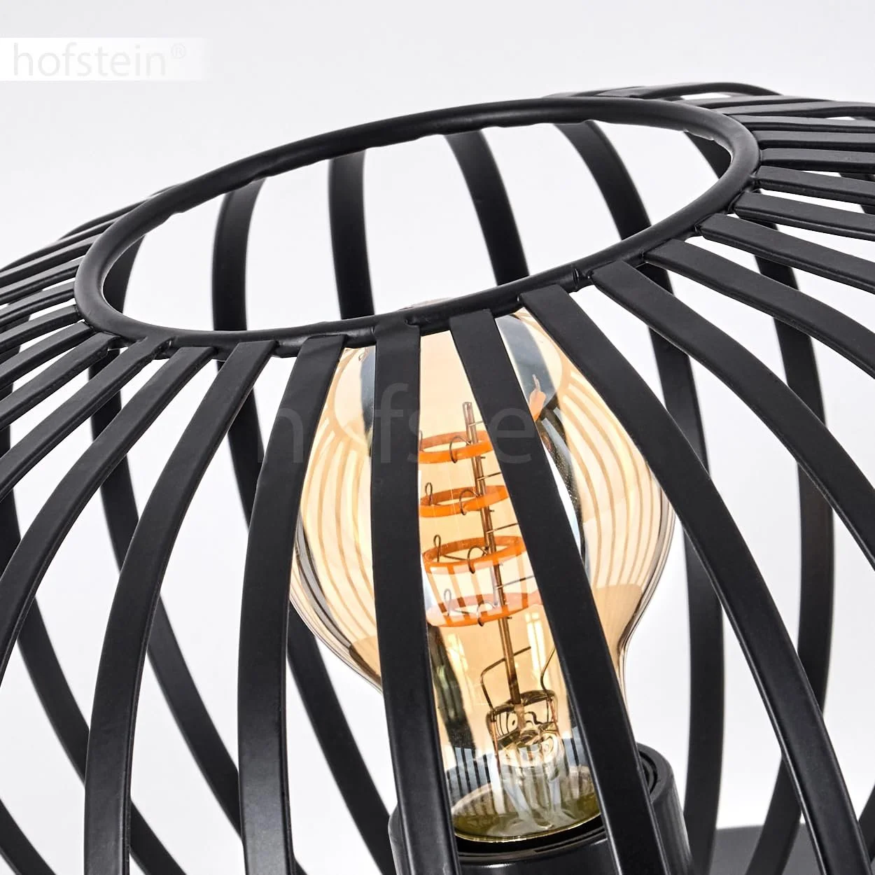 Настільна лампа Oravi Метал 25 см Сітчастий дизайн 1 x E27 Чорний, фото №4