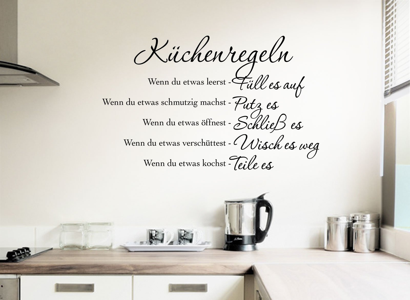 Наклейка на стіну Gran Dora W957 Kitchen Rules, фото №3 Наклейка на стіну Gran Dora W957 Kitchen Rules, фото №3