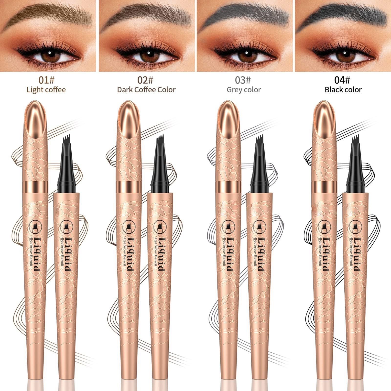 Карандаш Wild Liquid Four для бровей, натуральный, не размазывающийся, четырехзубцевый, 1мл (C, один размер), фото №3 Карандаш Wild Liquid Four для бровей, натуральный, не размазывающийся, четырехзубцевый, 1мл (C, один размер), фото №3