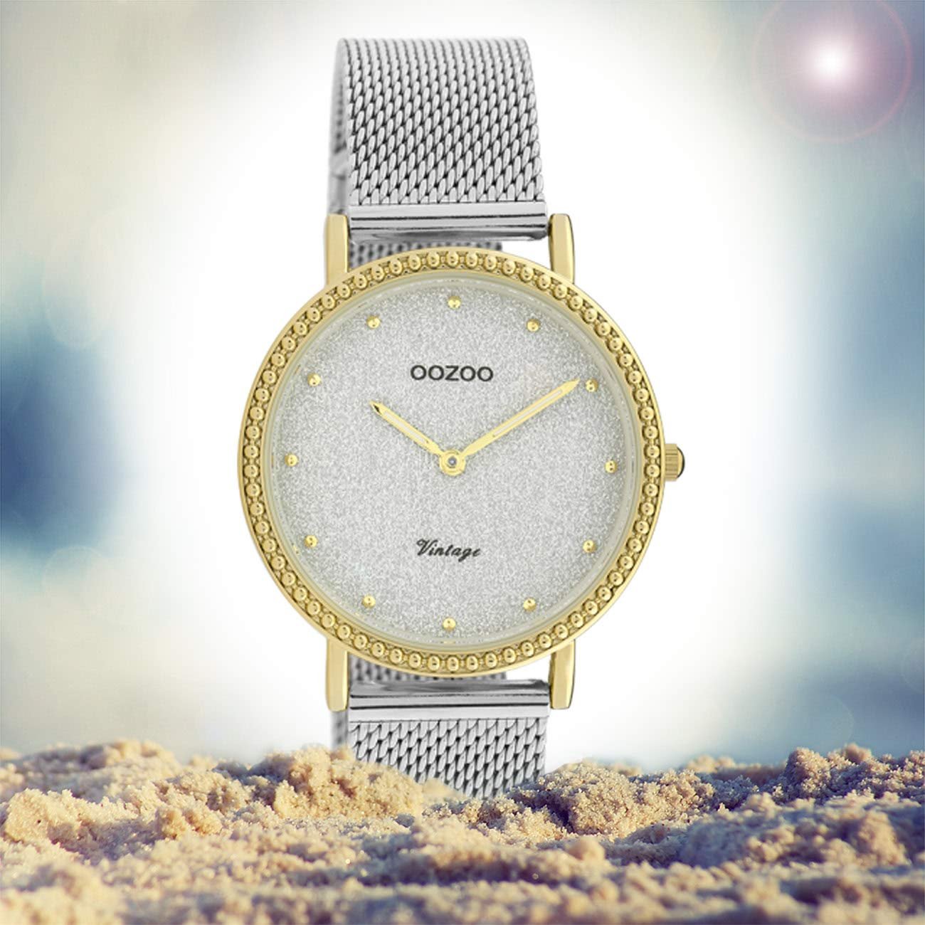 Женские часы Oozoo Vintage C20053 Золотой/серебряный, фото №4 Женские часы Oozoo Vintage C20053 Золотой/серебряный, фото №4