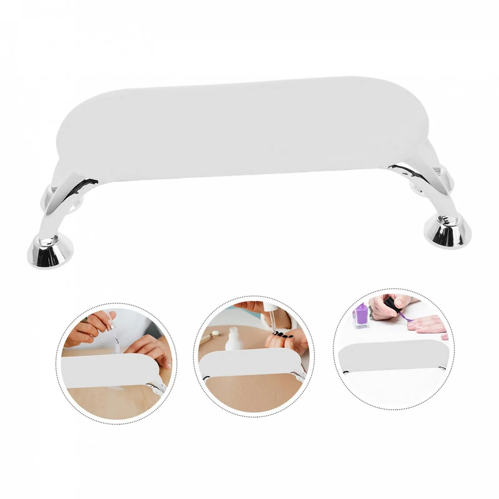 Підставка для рук Ipetboom для манікюру Залізна Біла, фото №8