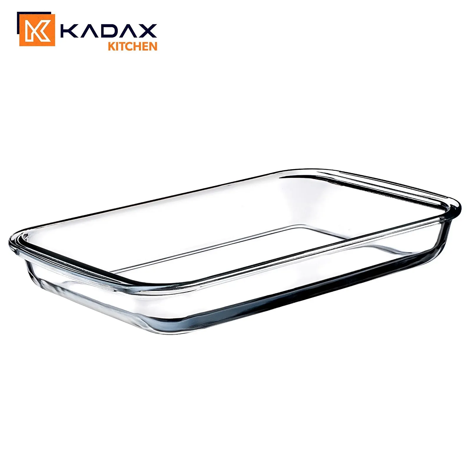 Форма для запікання KADAX прямокутна 6 л з термостійкого скла з кришкою прозора, фото №7