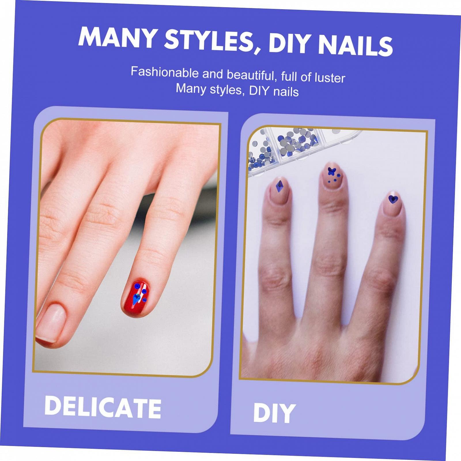 Стразы для ногтей Healvian со стразами для креативного украшения ногтей для особых случаев, таких как Рождество, дни рождения и юбилеи. Легко наносятся и безопасны для ногтей, фото №7