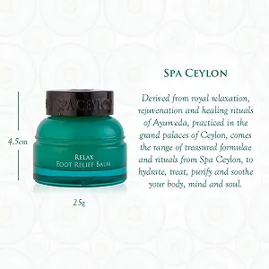 Розслаблюючий бальзам для ніг SPA CEYLON Relax Foot Relief Balm охолоджувальний та заспокійливий synthetic.ua - Фото 1