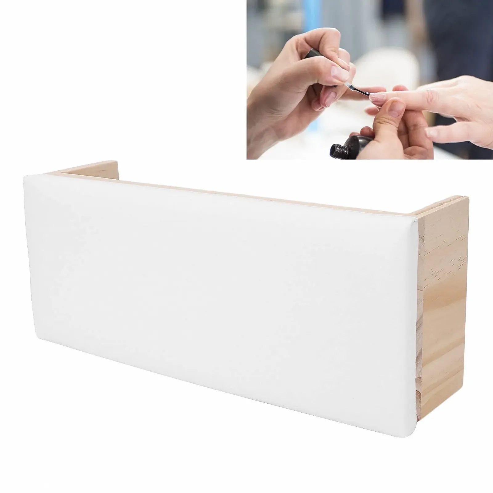 Підставка для рук манікюрна FILFEEL Професійна Подушка для рук зі штучної шкіри Білий, фото №3 Підставка для рук манікюрна FILFEEL Професійна Подушка для рук зі штучної шкіри Білий, фото №3