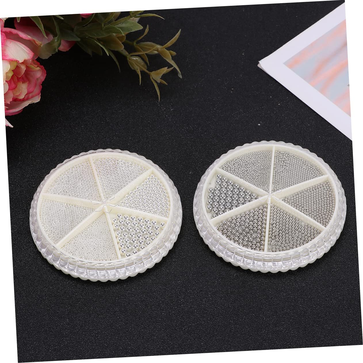 Микробисер хрустальный для ногтей Beavorty 4 набора 3D, фото №8