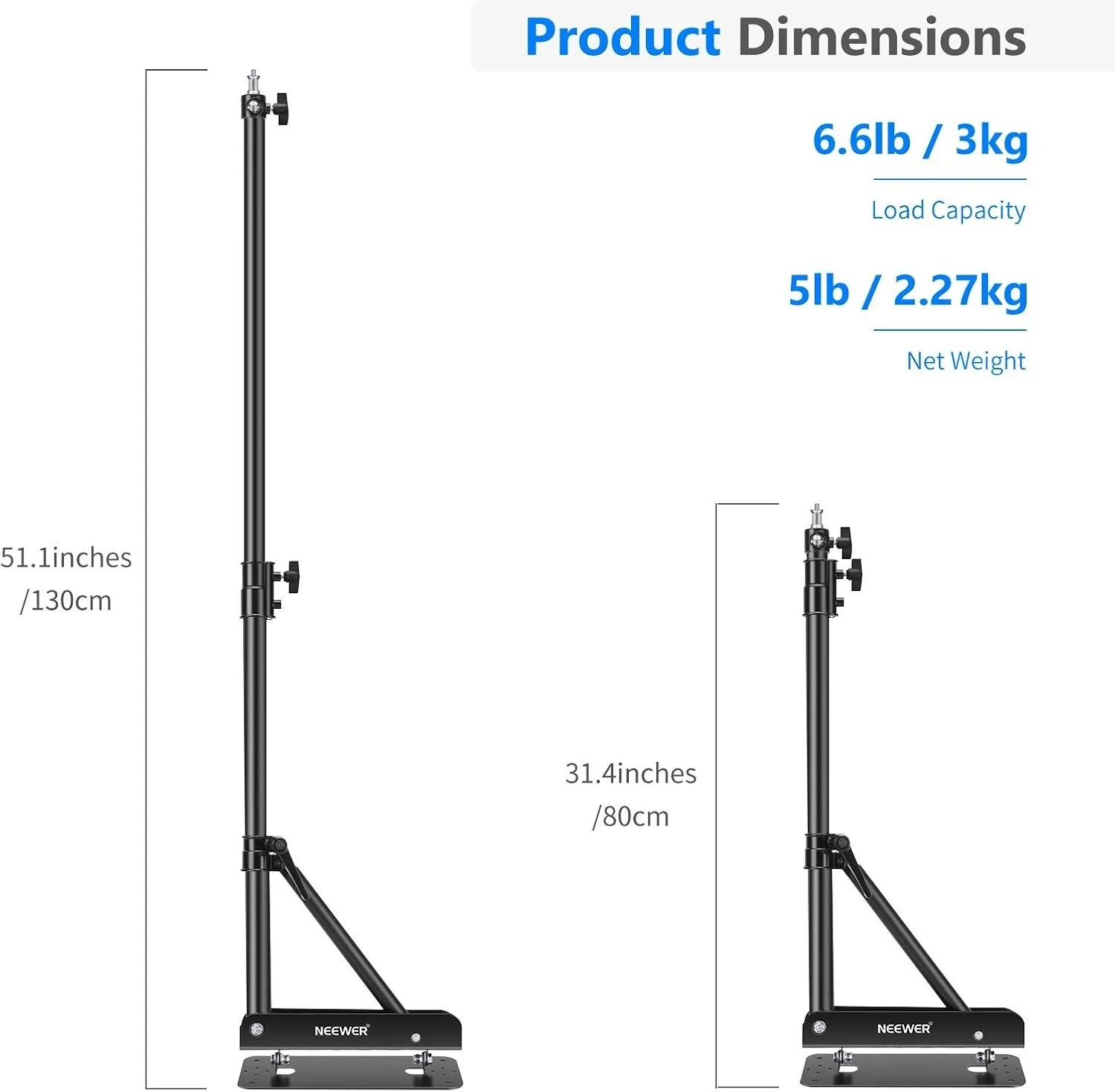 Настінне кріплення Neewer ST-WM130 Чорний, фото №2