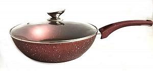 Набор посуды Benson BN-334 (2.5л 4.5л 6.5л; 28см красный - Фото 1